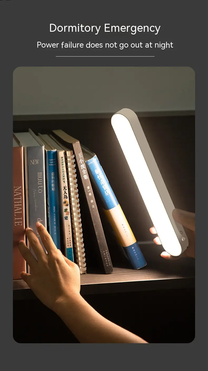 Plastic Eye Protection Rechargeable Learning Desk Lamp