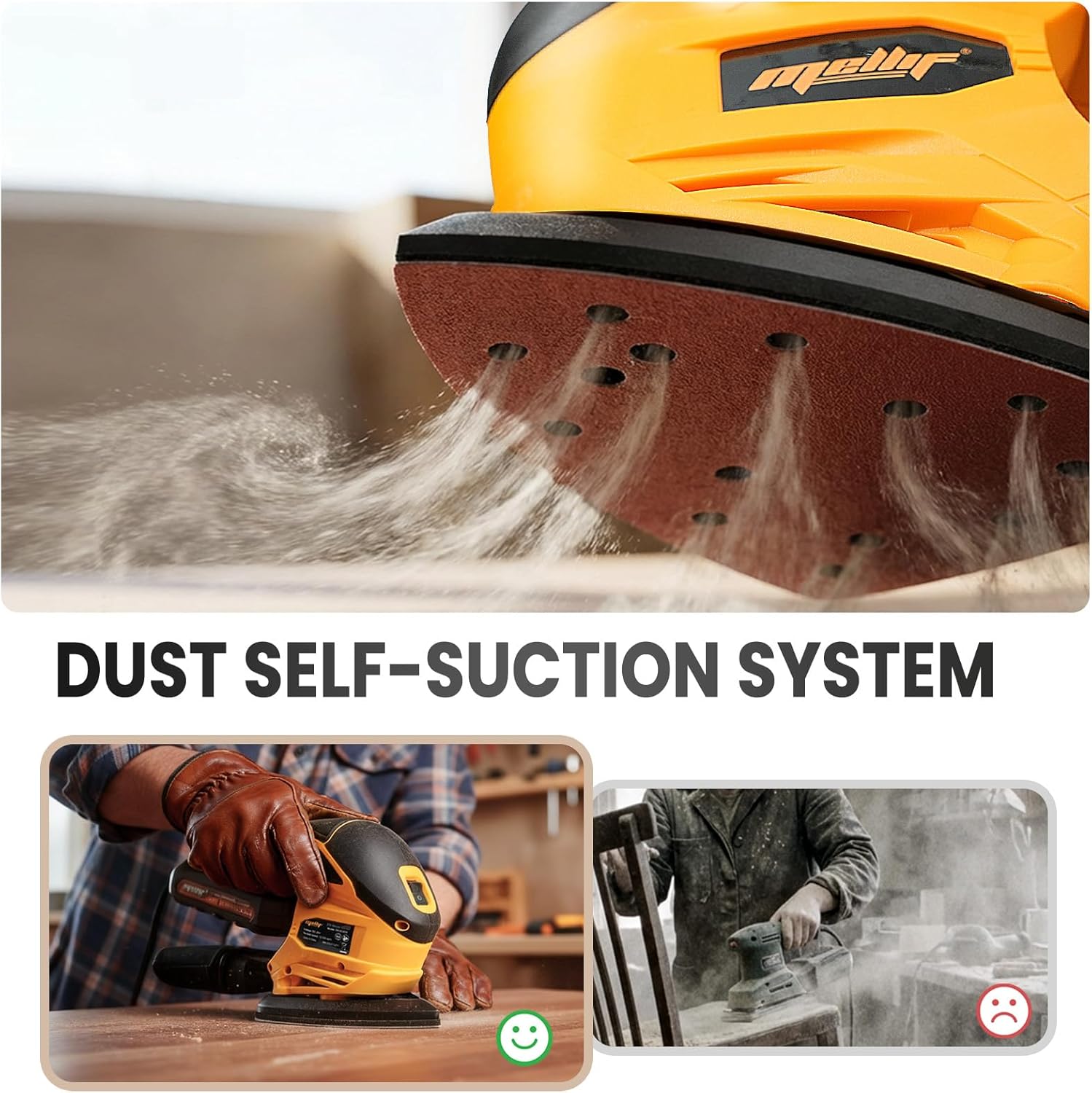 Cordless Detail Sander Compatible With 20V MAX Battery Tool Only, 12000 Rpm — image 2