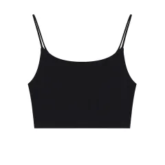 Rhombus Gauze Shirt Summer Design Short Top - Camisole-L - View 1