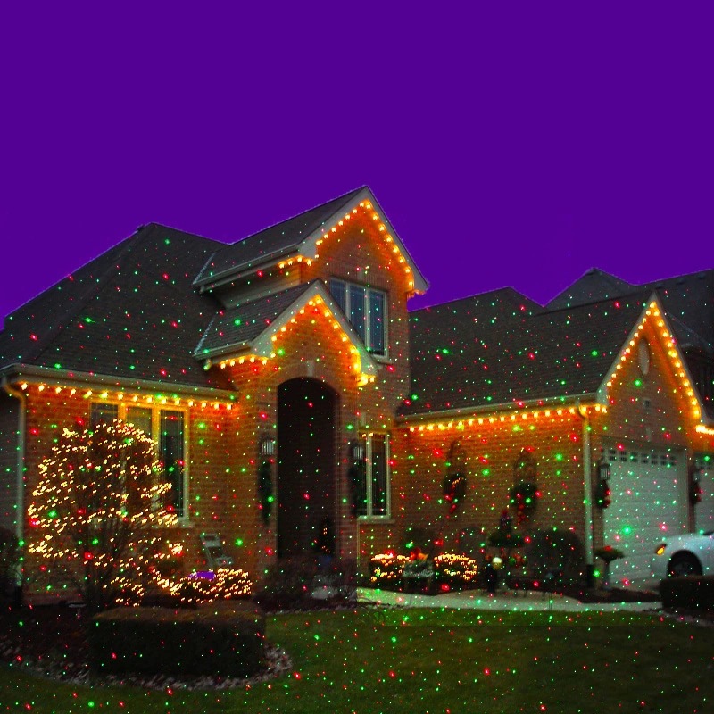 Christmas Laser Projector 8 Patterns LED Lights With Remote