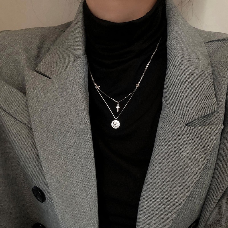 Simple Cross Clavicle Chain All-match Light Luxury Niche