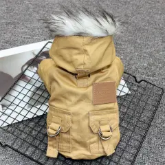 Padded Dog Clothes Padded Coat For Small Dogs - Khaki - View 1