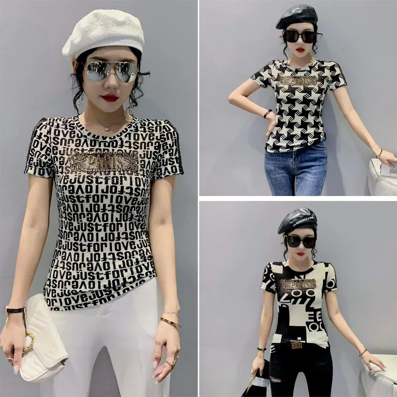 Autumn Hollow Butterfly Short-sleeved T-shirt Female