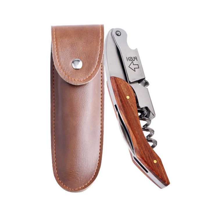 Solid Wood Red Wine Bottle Opener Simple