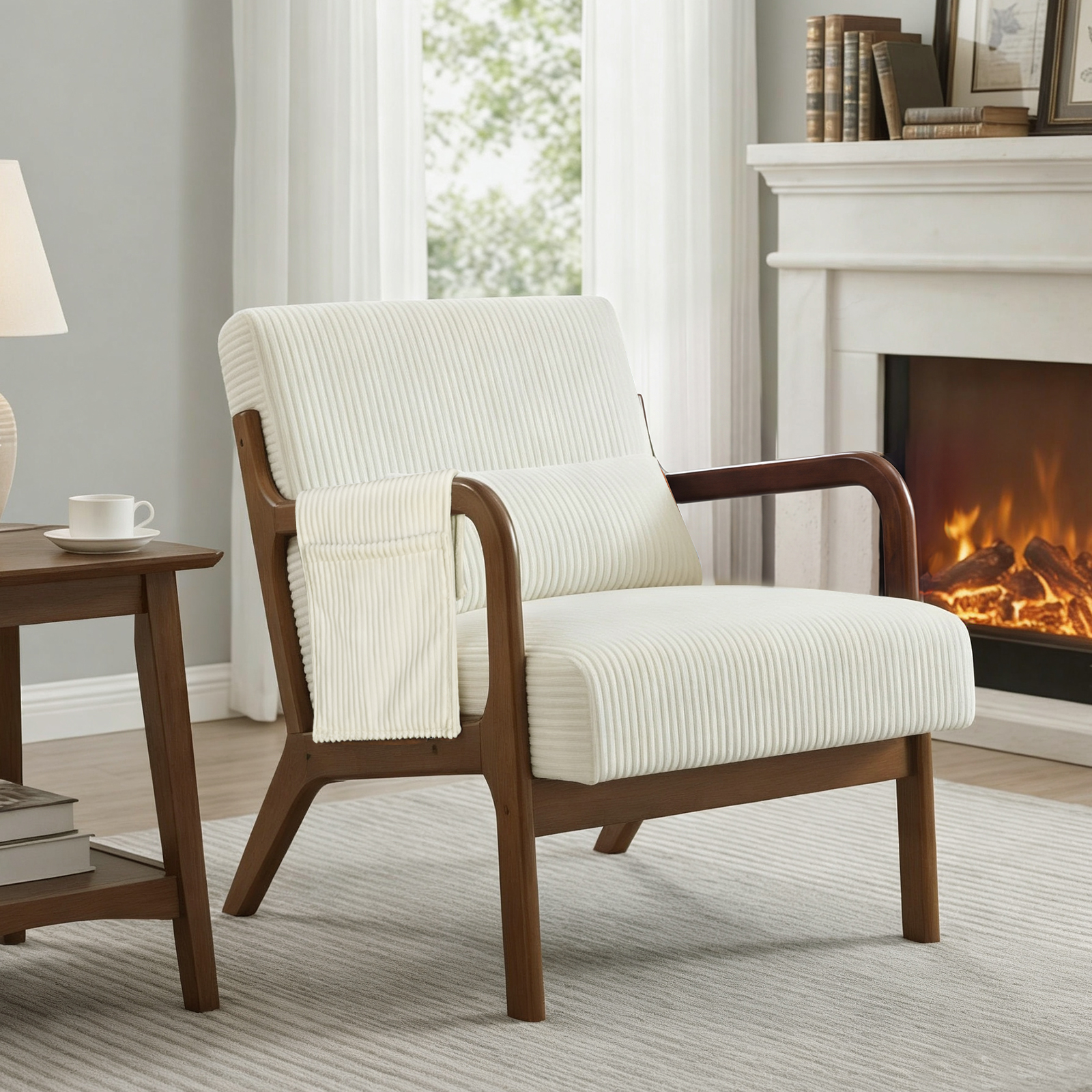 Sillón de Madera con Respaldo para Lectura - imagen 1