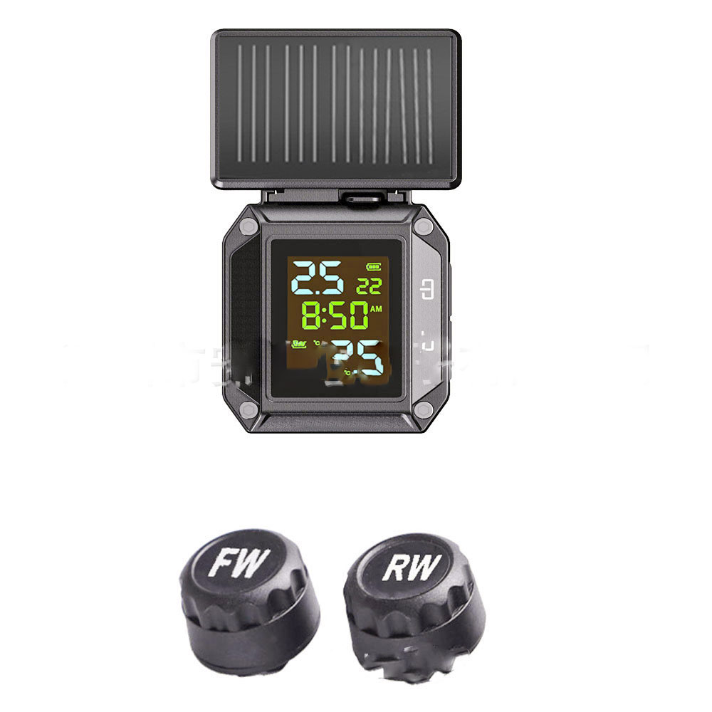 Solar Motorcycle Tire Pressure Monitor 1