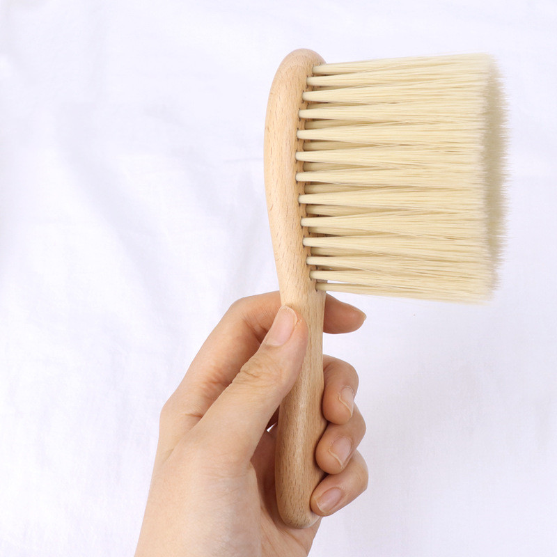Special Hair Cutting Brush Beech Wood Soft Brush Anti-broken Hair Set