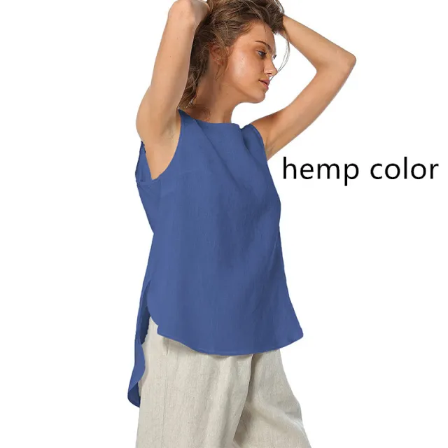 Pure Linen Vest Women's Clothing Special interest Design Hemp - Shop at LoveMi