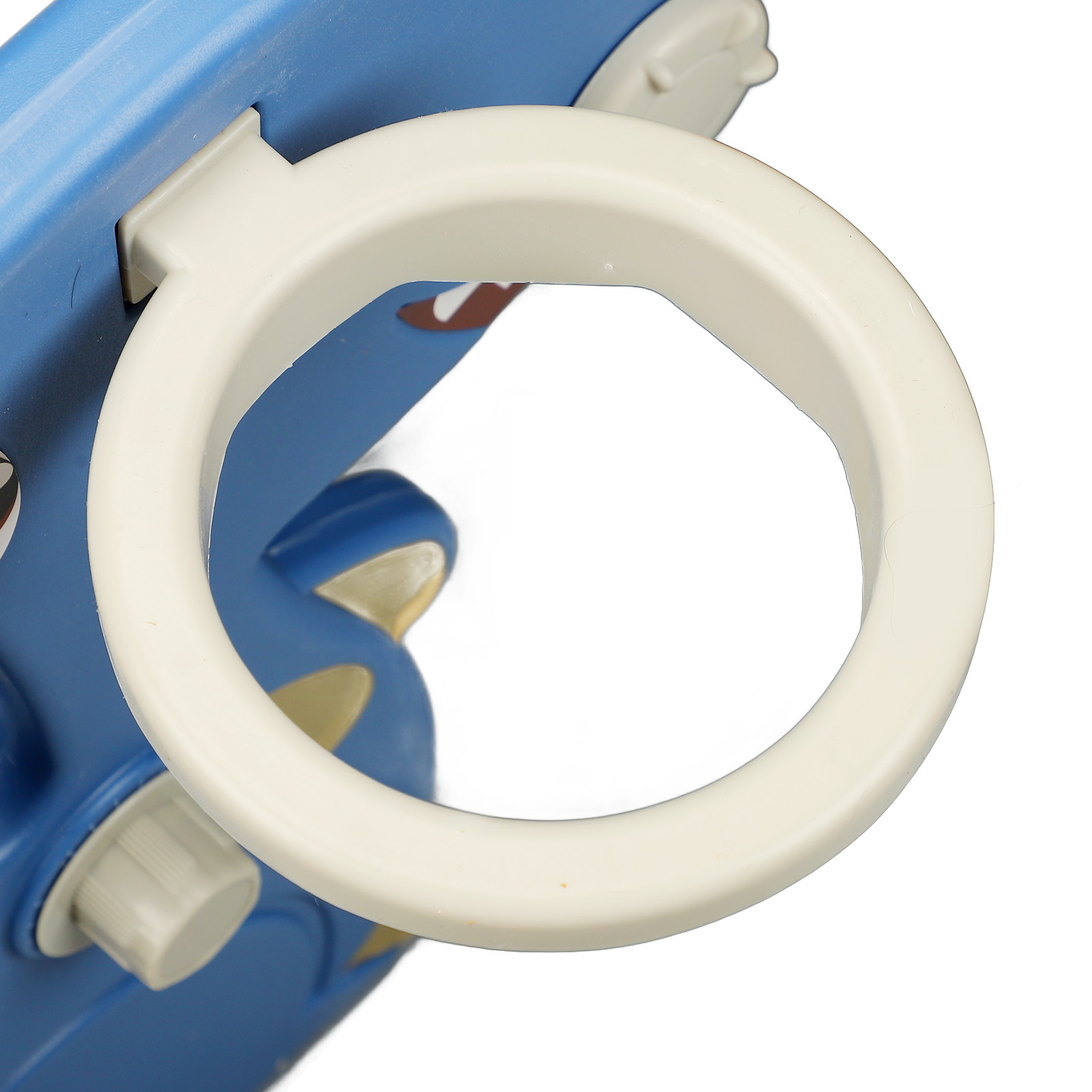 Toddler Indoor Slide For 0 To 3 Years Old Easy Assembly Dinosaur Shape Foldable Slide With Basketball Hoop Stairs Blue