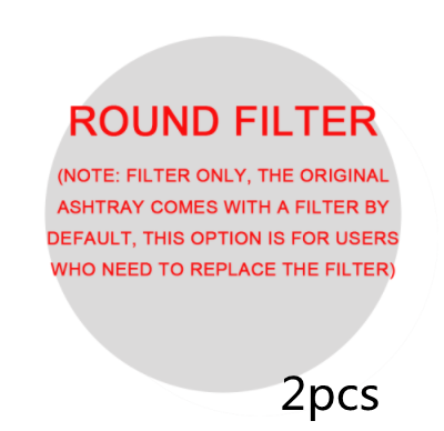 Round filter2pcs