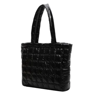 Winter Shoulder Bags Women Fashion Plaid Handbag - Black
