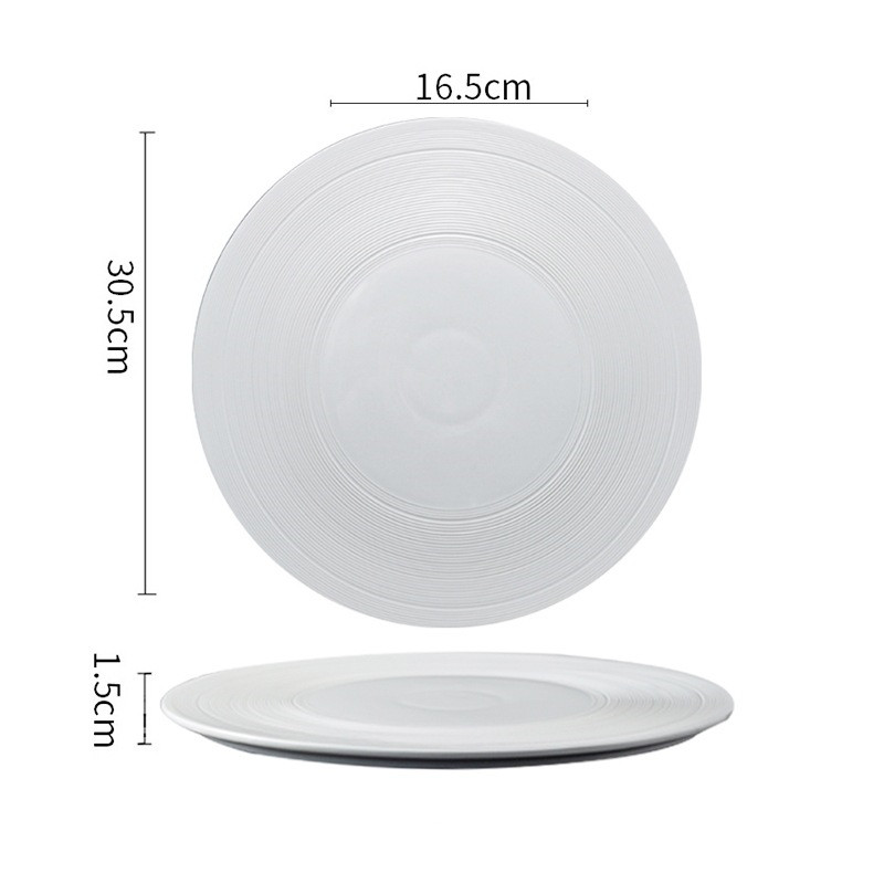 Title 1, White Porcelain Brushed Golden Western Steak Pl...