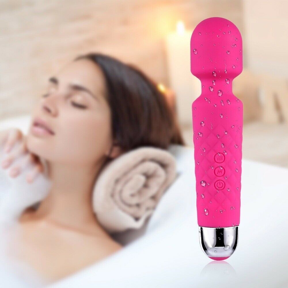20 Speed Handheld Massager Wand Vibrating Massage Magic Full Body Therapy Motor