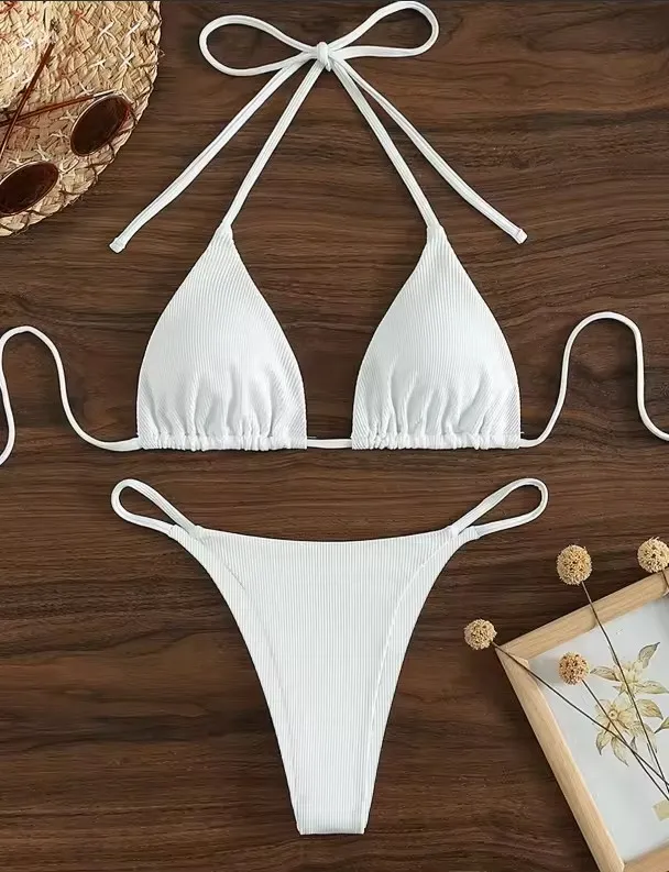 Factory Women's Sexy Small Rib Bikini Tie Bikini Set Two Piece Swimsuit Beach Wear Style13 S - Shop at LoveMi