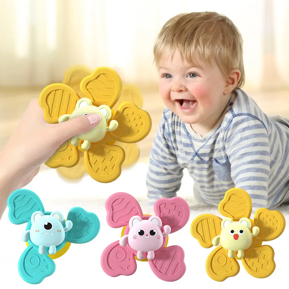 Baby Bath Spinning Top Toy Safe Interesting Toys Animal