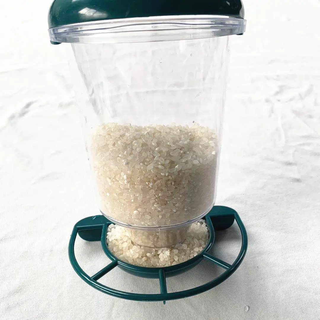 Transparent Plastic Suspension Type Automatic Bird Feeder
