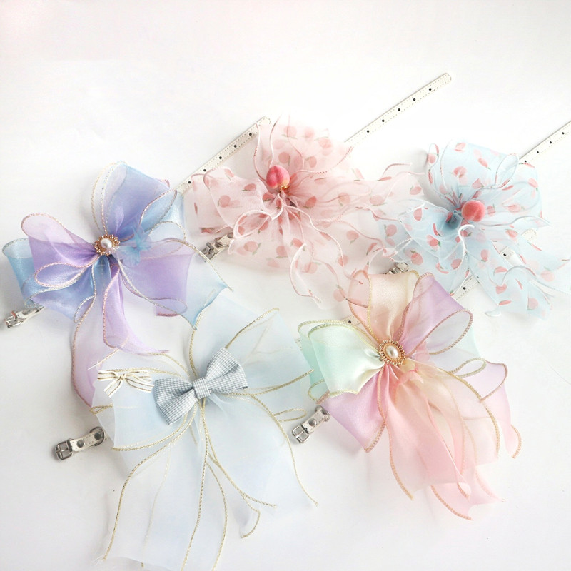 ปลอกคอสุนัขหนังแท้ แบบโบว์ น่ารัก สำหรับถ่ายรูป สินค้าสำหรับสัตว์เลี้ยง เพิ่มสไตล์ให้เพื่อนรักของคุณ