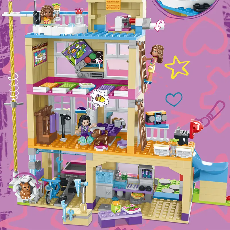Girls' Puzzle Block Model Children's Toy