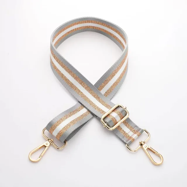 Wide And Thickened Canvas Adjustable Shoulder Strap For Cross Body Luggage Light Gold Buckle - Shop at LoveMi