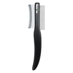 Pet Hair Comb Hair Remover Double-sided Easy Deshedding Brush For Cat Grooming Dog Grooming Flea Comb Pet Supplies - Black - View 1