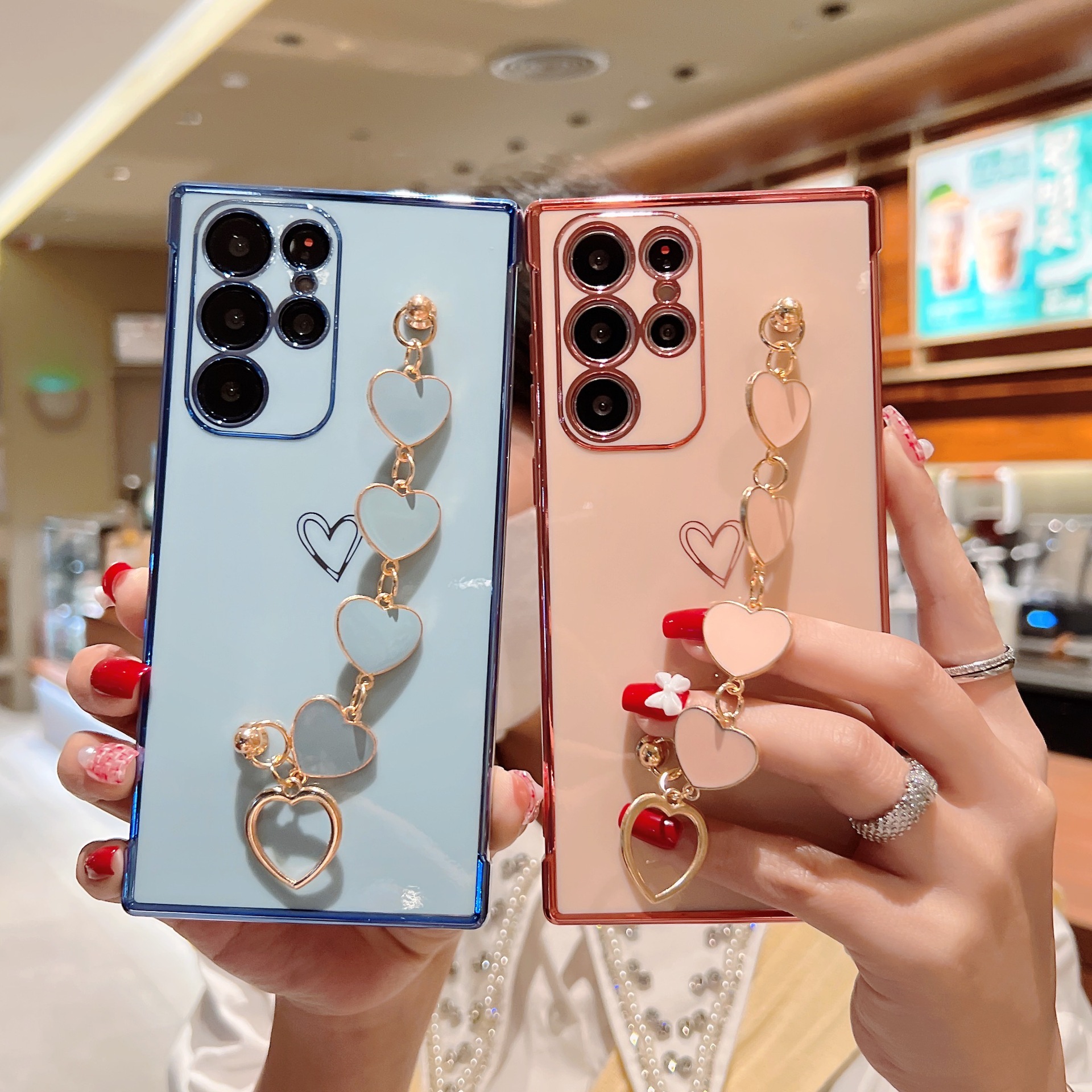 Electroplating Love Bracelet Shockproof Phone Case