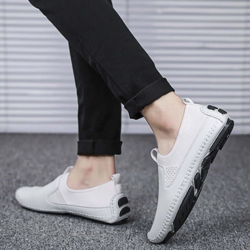 Title 4, Breathable leather shoes for all-day comfort. E...