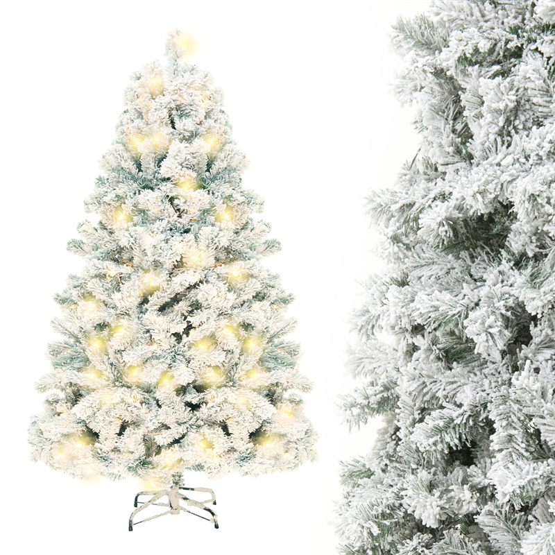 Christmas Tree PVC Artificial Snow Mall Window Decoration Cedar Christmas Decoration Supplies