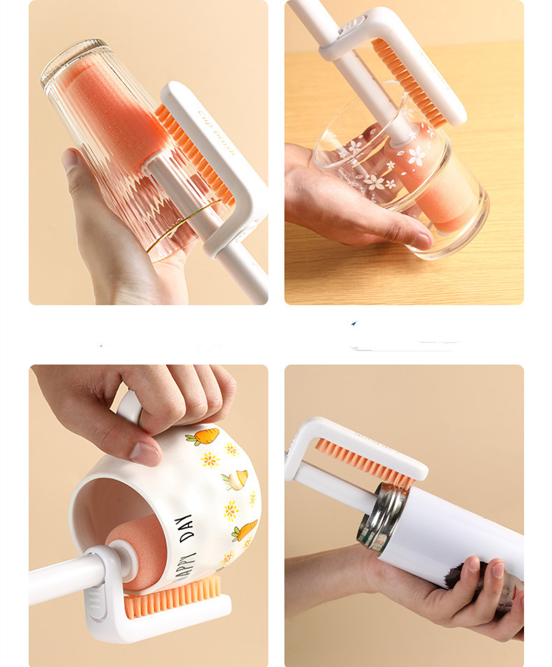 Non Dead Corner Glass Cleaning Brush Kitchen Gadgets_voghion.com