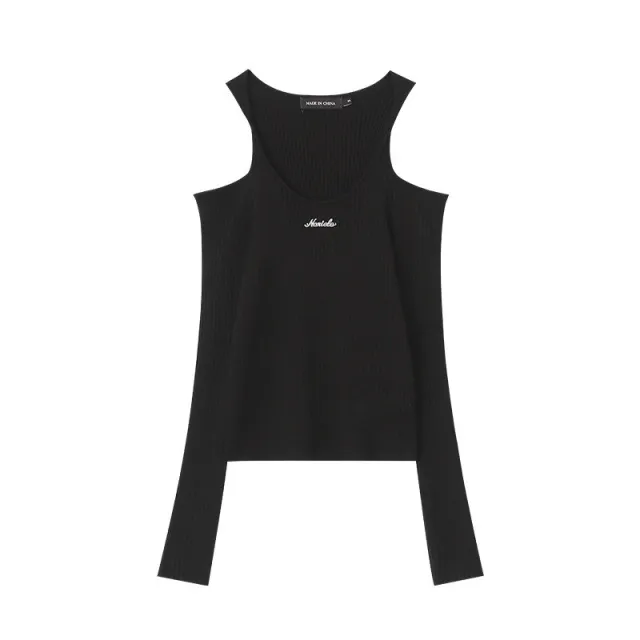 Women Pure Off Shoulder Top Solid Color Black - Shop at LoveMi
