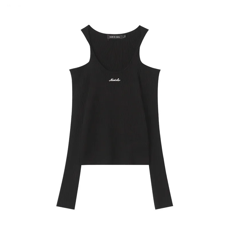 Women Pure Off Shoulder Top Solid Color - Black