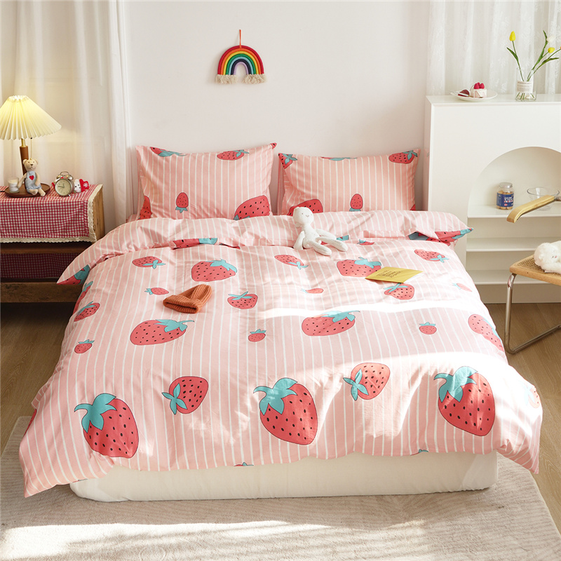 Cotton Nordic Style Bedding Cute Cartoon