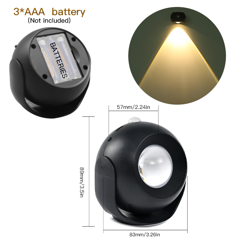 Black AAA battery model