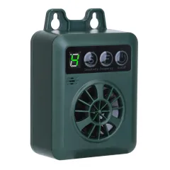 Anti-barking Device 49.2Feet Sensing Ultrasonic Bark Deterrent With 4 Frequency Levels 4 Sensitivity Levels Indoor Outdoor Dog Bark Control - Green - View 1