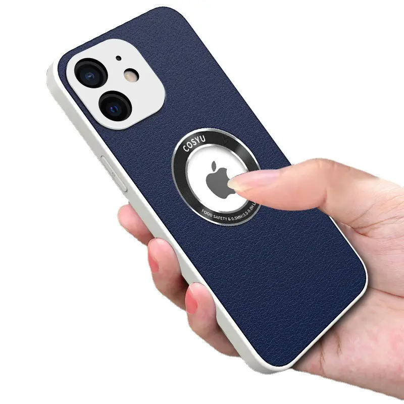 Pure Color Leather Texture All-inclusive Protective Shell