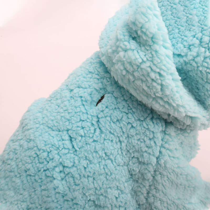 Хлопковый флисовый однотонный хлопковый свитер для собак и кошек маленьких и средних размеров