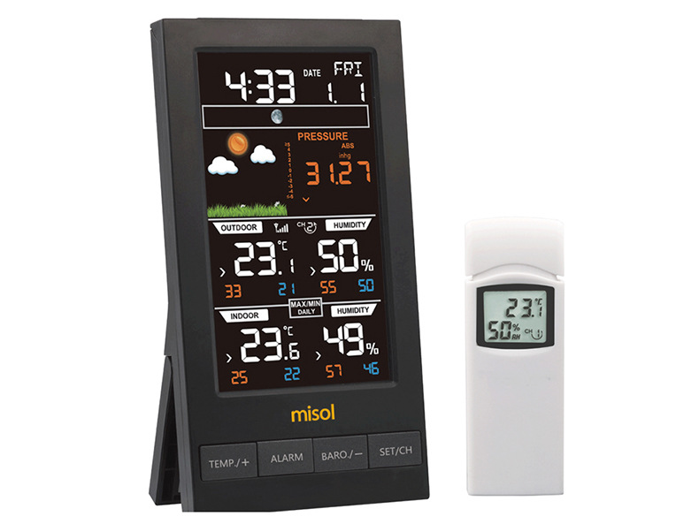 Wireless Weather Forecast Indoor And Outdoor Temperature And Humidity