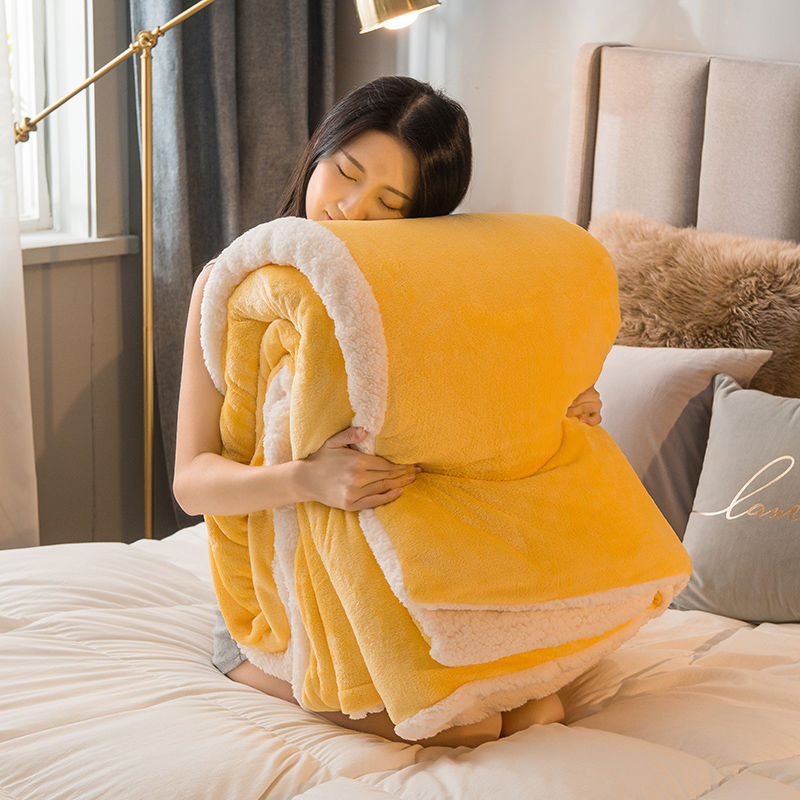 efb3d378 7d91 44a4 b509 143717421e26 - Double Layer Thickened Thermal Coral Blanket
