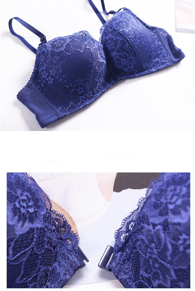 Title 8, Front Buckle Lace Underwear For Women Thin Smal...