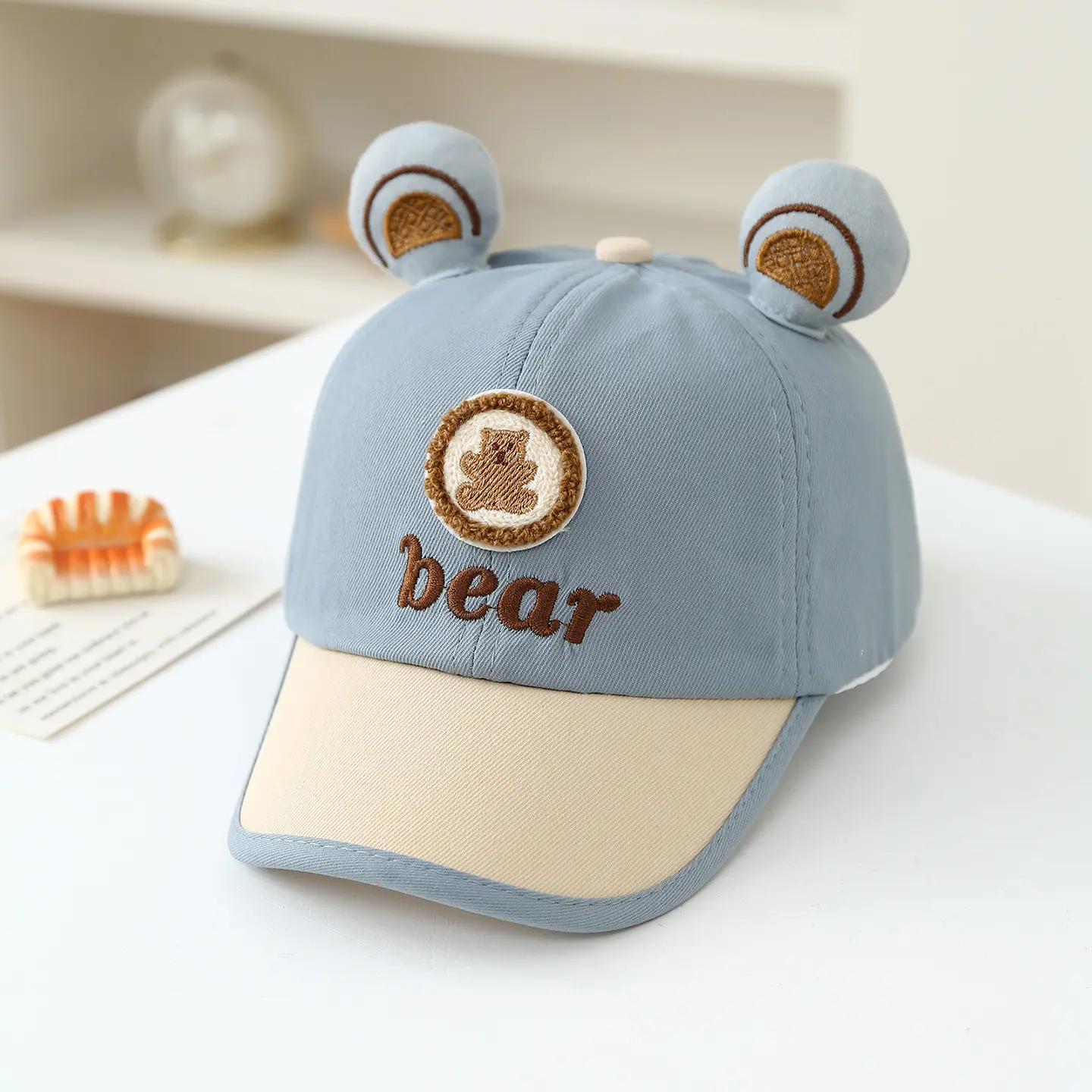 The New Cute Cartoon Bear Embroidered Baseball