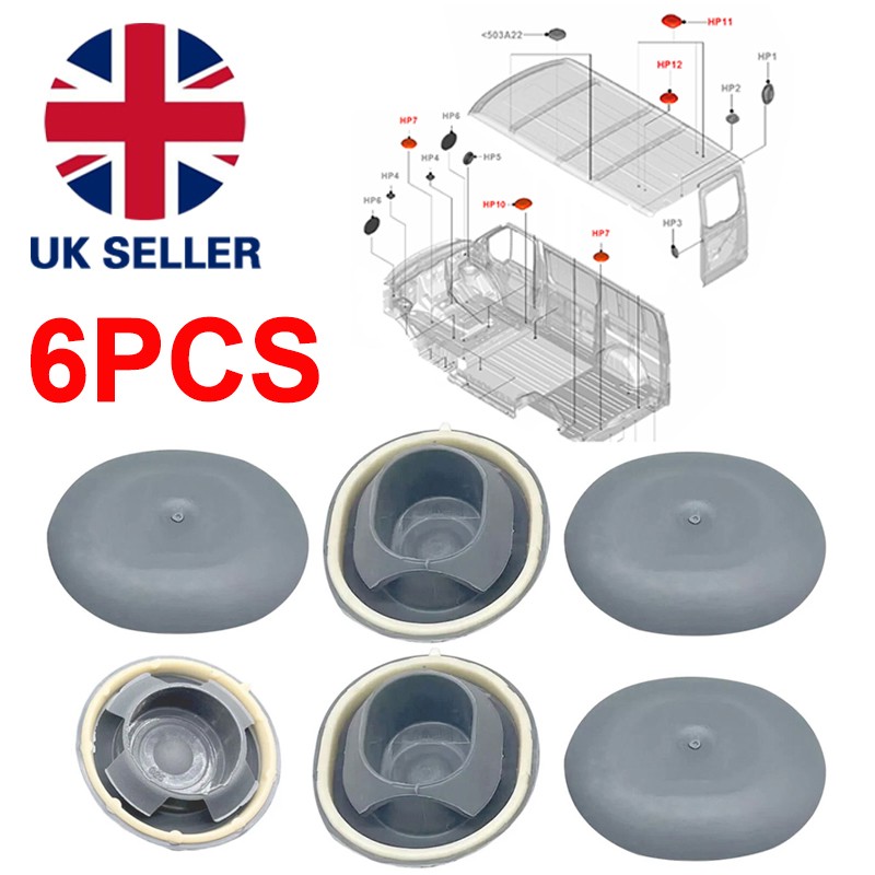 FITS FORD TRANSIT CUSTOM - ROOF HOLE RUBBER GROMMET PLUG - CENTRE OF - X 6 — image 4