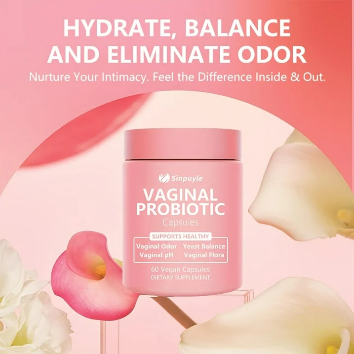 Feminine Vaginal Probiotic Supports PH Balance, Odor Control And Yeast Balance 60 Vegan Capsules — view 4