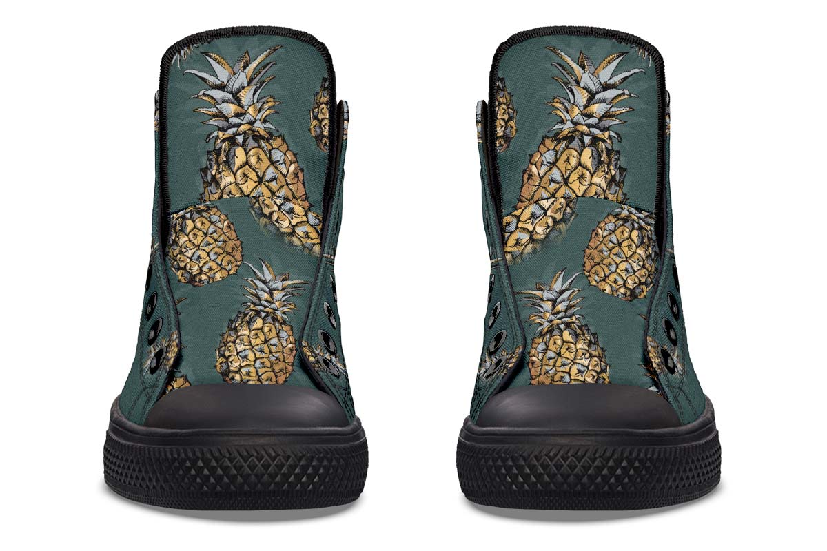 Printed Couple High-top Canvas Shoes