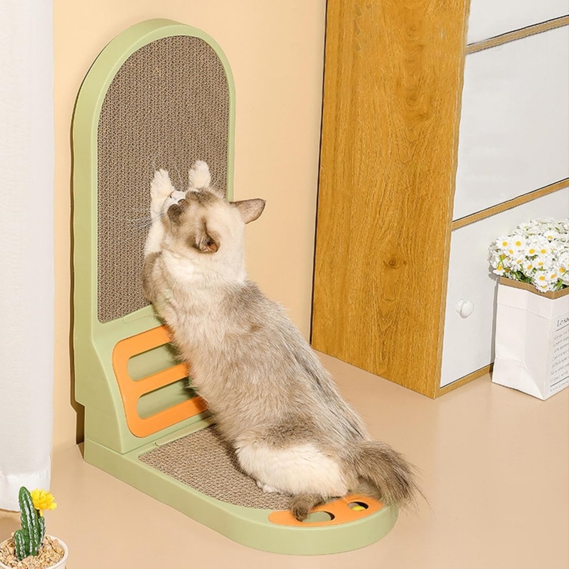 L-Shaped Cat Scratcher Board - Thickened Scratching Pad & Lounge Bed