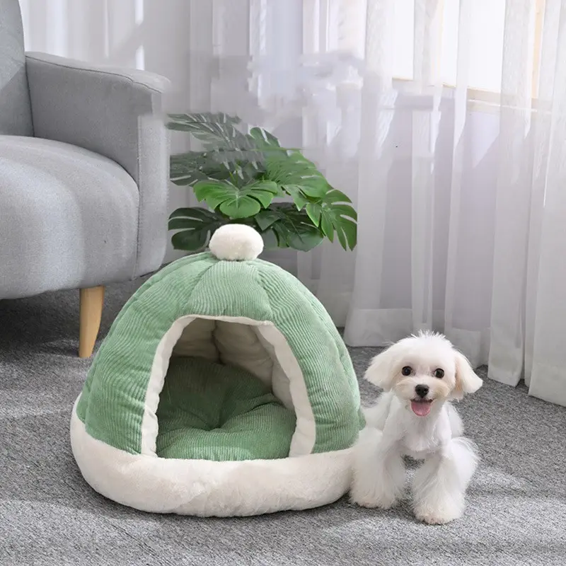 Half Enclosed Kennel Dog Bed Kitty