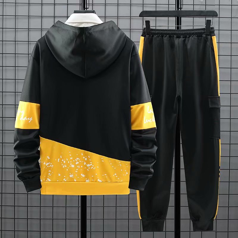 Loose Leisure Two-piece Sports Sweatshirt And Trousers