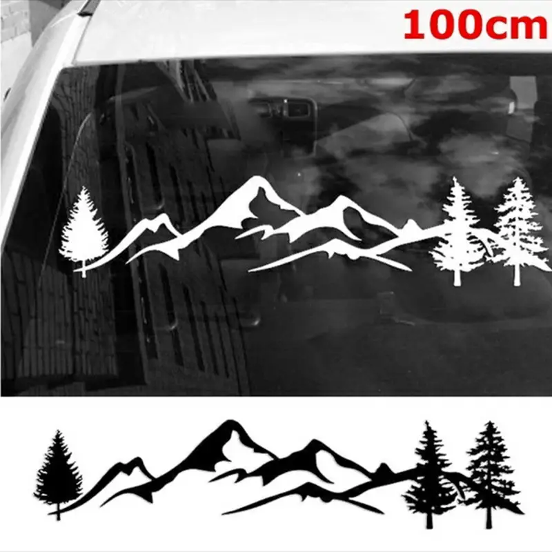 Mountain Pine Reflective Car Sticker Plastic