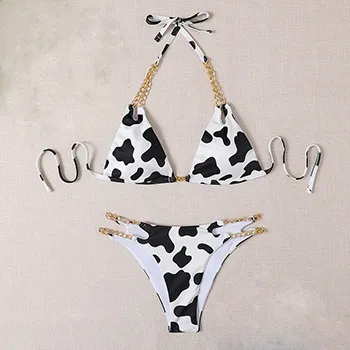 Swimsuit Female Bikinis Set Bikini Chain New Black - Shop at LoveMi