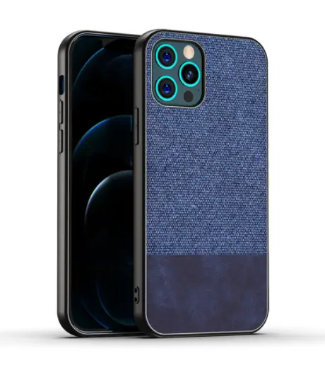 Personalized Stitching Canvas Pattern Hard Shell