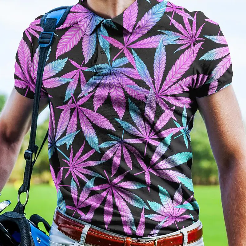 Summer New Polo Shirt 3D Printed Casual Short-sleeved Men's Clothing