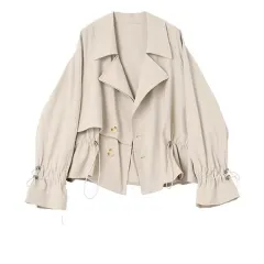 Fashion Women's Short Coat Windbreaker - Colour On The Picture - View 1